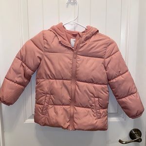 Pink Old Navy toddler puffer coat